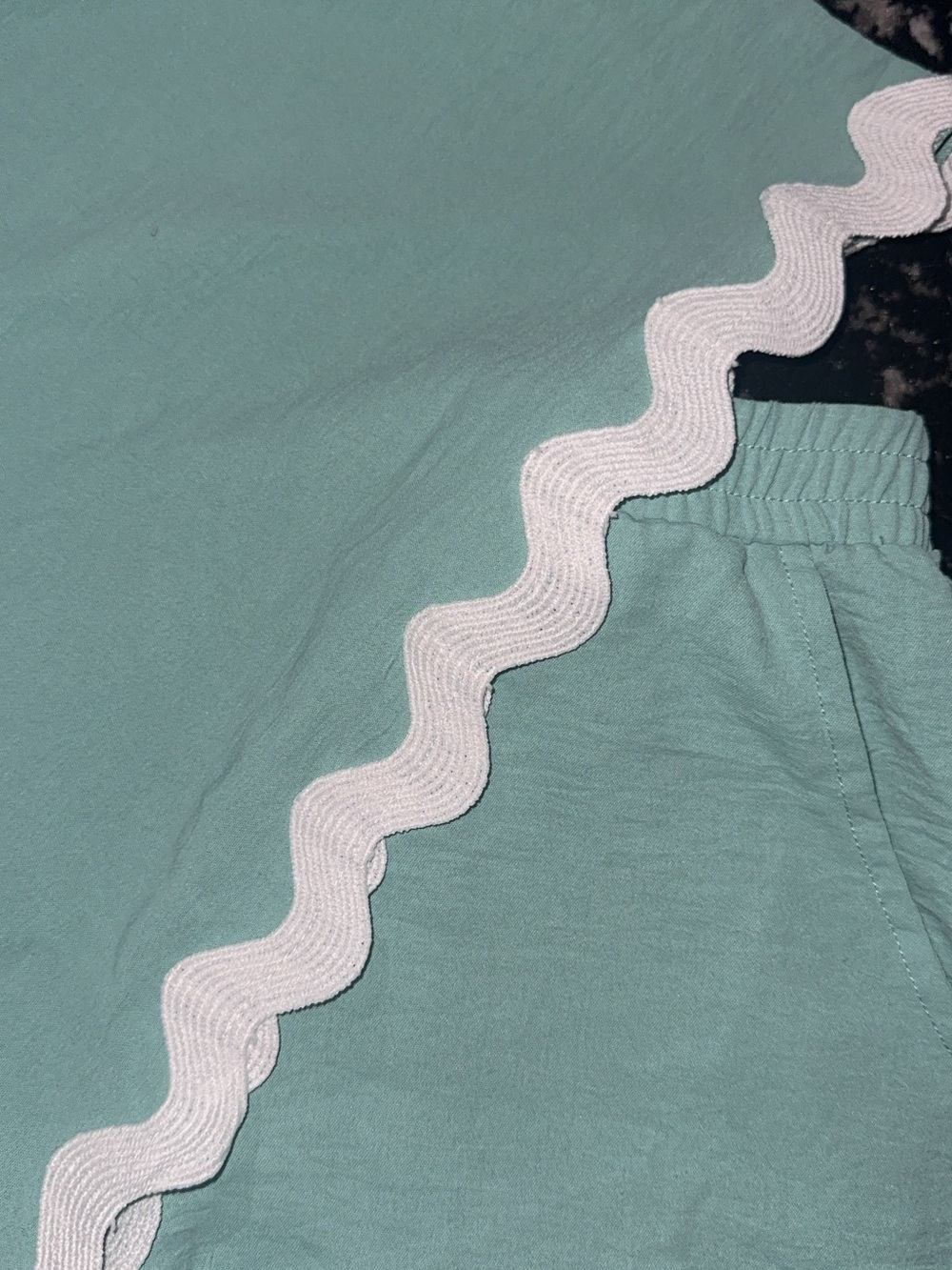 Girls' Mint Green Ruffle Tank & Shorts Set - Picture 2 of 2